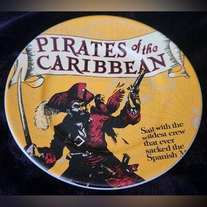 NWT Authentic Disney Parks - Pirates of the Caribbean 7” Plate